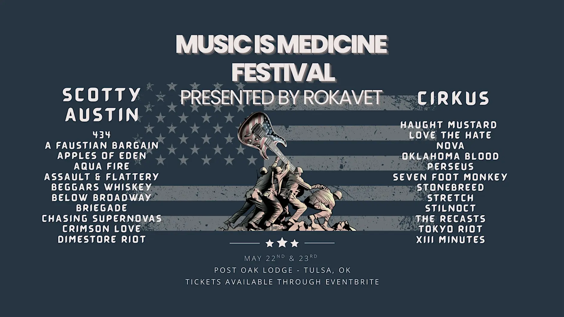 ROKAVET present MUSIC IS MEDICINE Festival